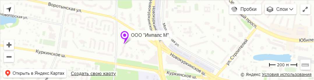 Импалс М на Яндекс.Картах